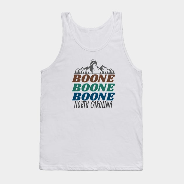 Boone, North Carolina Tank Top by Mountain Morning Graphics